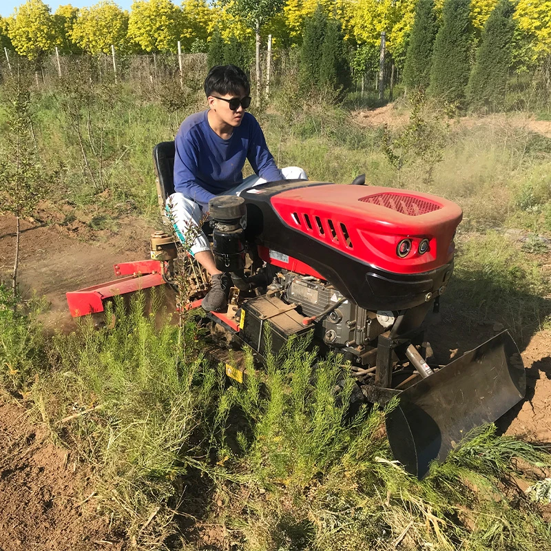 Multi Function 50HP Crawler Tractor with Bulldozer Loading Shovel Grasper Rake and Others Work as Cultivator Trencher Loader Excavator and Sprayer etc