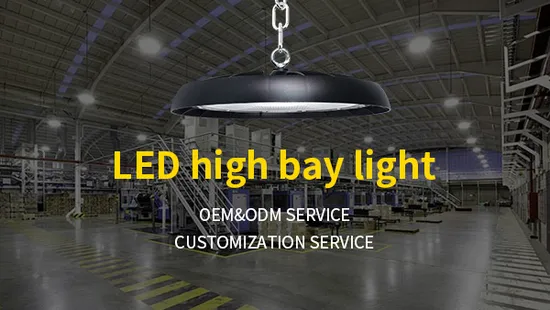 LED UFO High Bay Light in Warehouse Factory Tunnel Hall